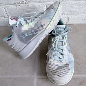 Nike Kyrie Flytrap V White Blue Chill Basketball Shoes DD0340-102 Youth Size 4.5